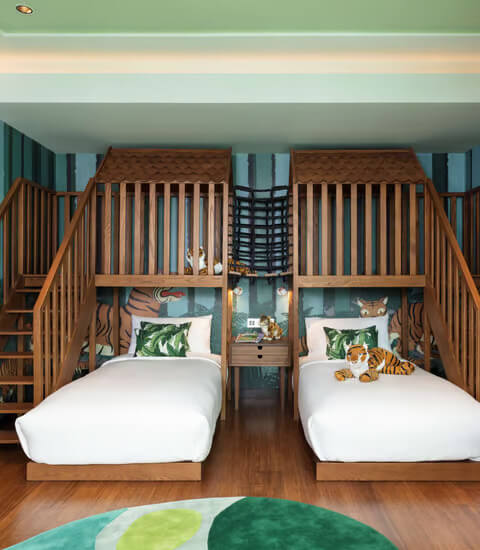 曼谷暹羅凱賓斯基酒店Two Bedroom Themed Family Suite